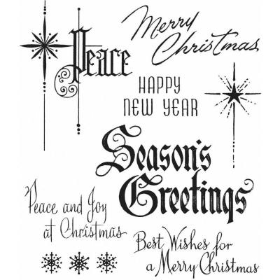 Stampers Anonymous Tim Holtz Cling Stamps - Christmastime 2